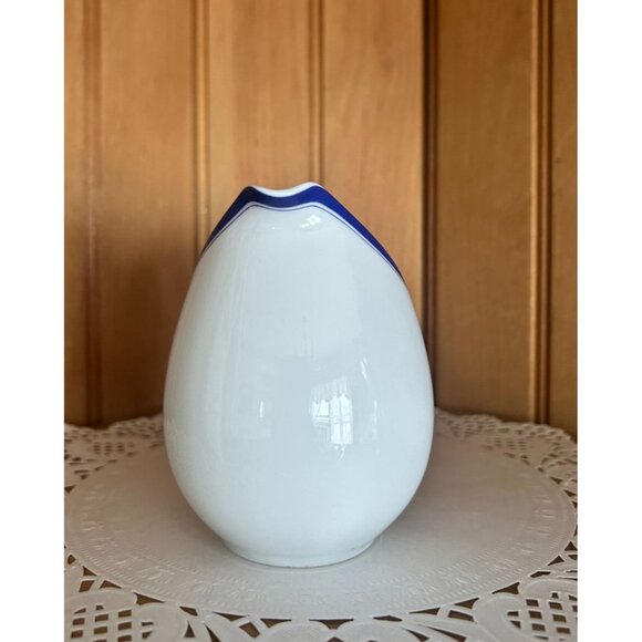 Vintage Porcelain Creamer Blue White MCM Thomas China Germany - Picture 3 of 7